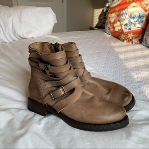 Frye Short Boots with Straps